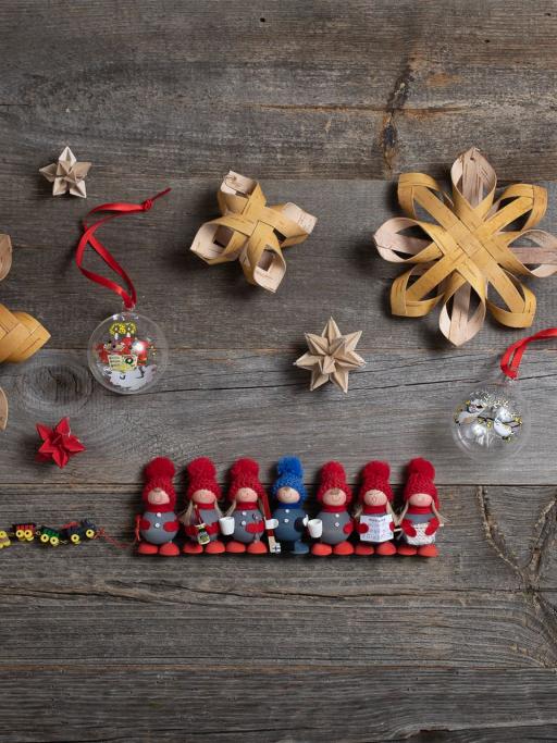 typische Produkte und Accessoires für Weihnachten aus Finnland