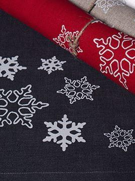 Tischläufel Schneestern