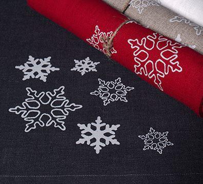 Tischläufel Schneestern