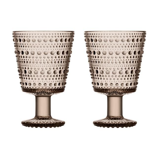 Iittala Kastehelmi Universalgläser leinen, 2Stk
