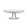 Iittala Kastehelmi Kuchenplatte mit Fuss, klar, 24cm