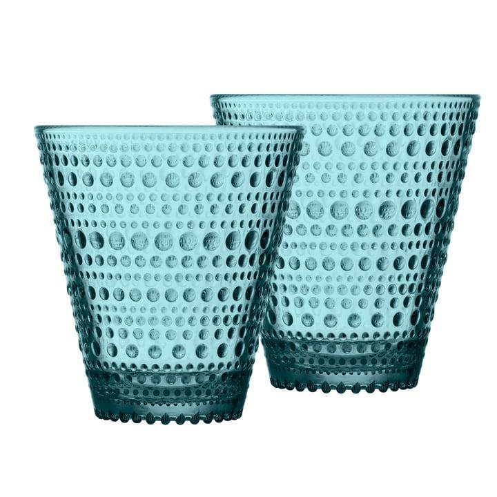 Iittala Kastehelmi Trinkgläser meerblau 2set