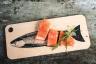 Muurla_Lachs Servier-& Schneidebrett