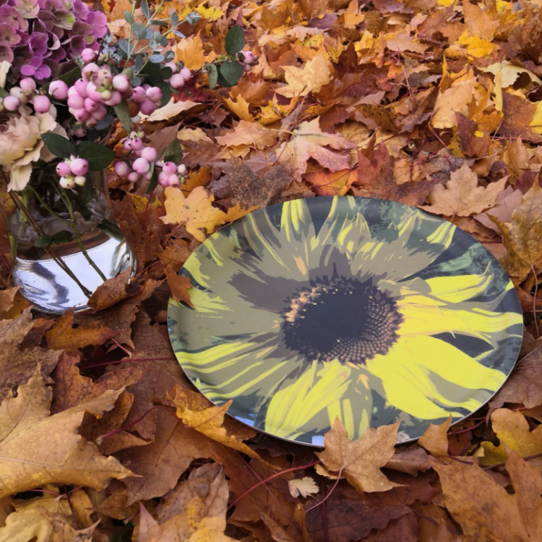 Tragetablett_Sonnenblume_rund