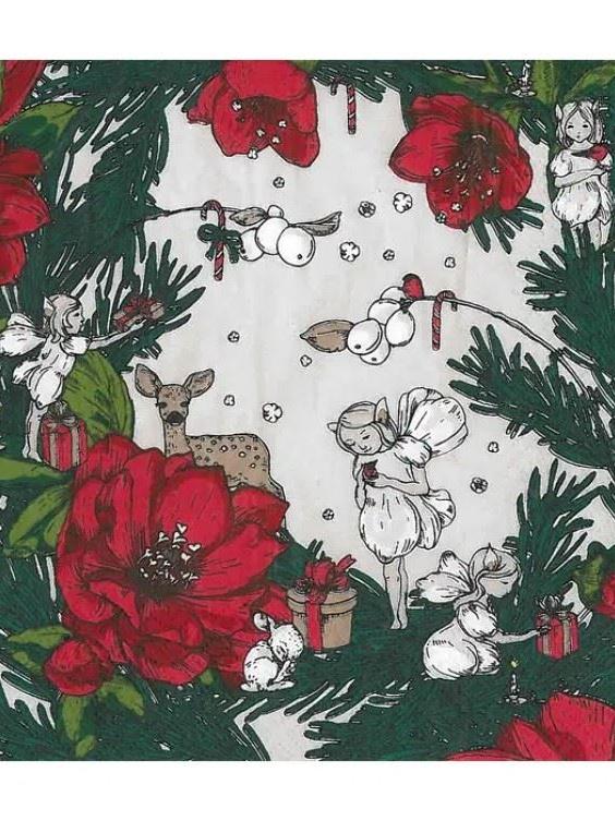 Havi_Nuppu_Papierserviette_Weihnachtsmärchen_33x33cm