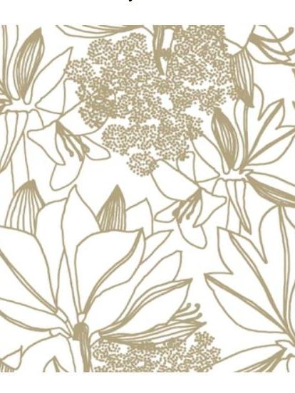 Havi_Papierserviette_Ritarinkukka_weiss-gold_24x24cm