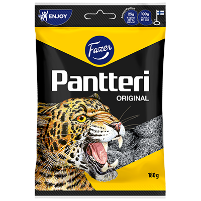 Fazer Pantteri Salmiak-Lakritz-Bonbons