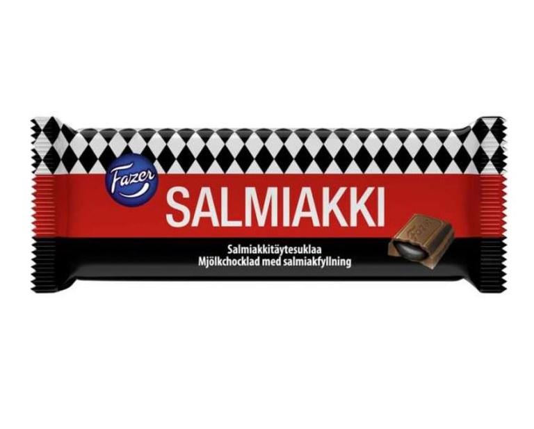 Fazer Schokolade mit Süssholz-Salmiak Füllung