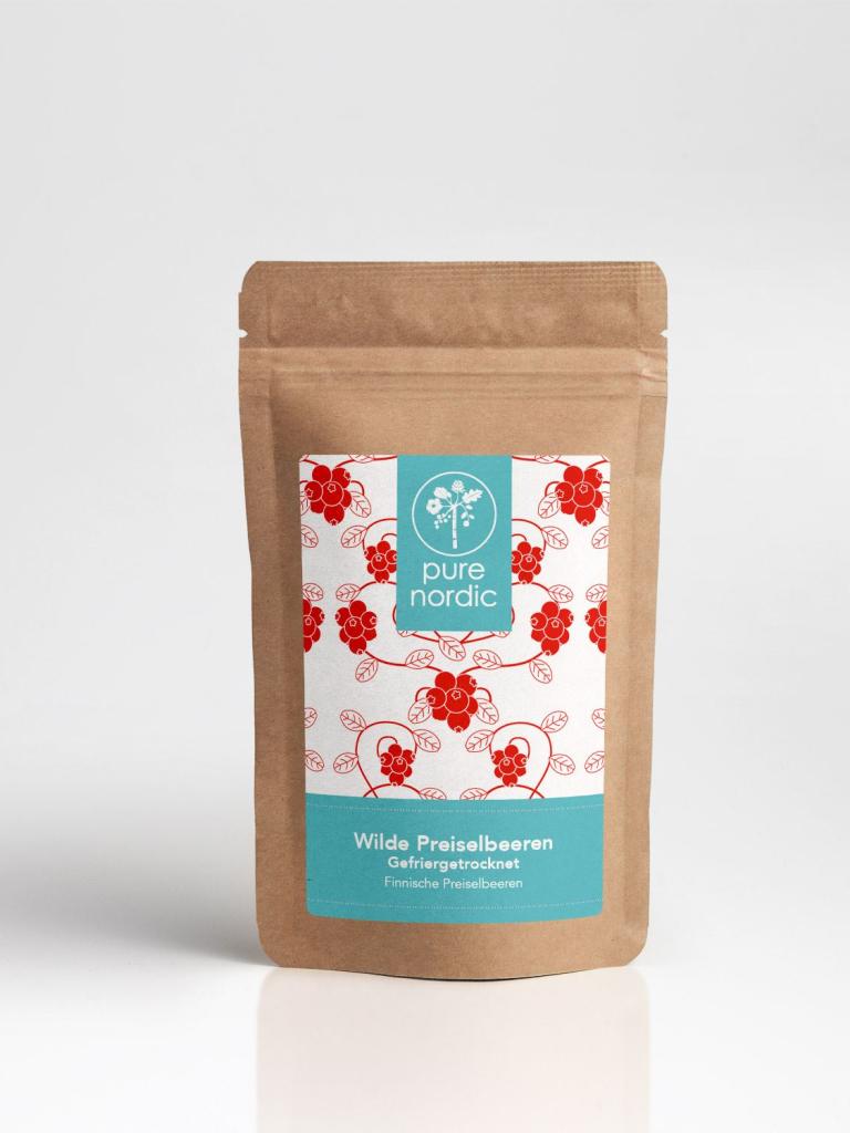Pure Nordic wilde Preiselbeeren gefriertrocknet