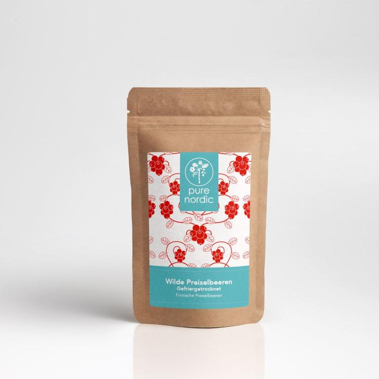Pure Nordic wilde Preiselbeeren gefriertrocknet