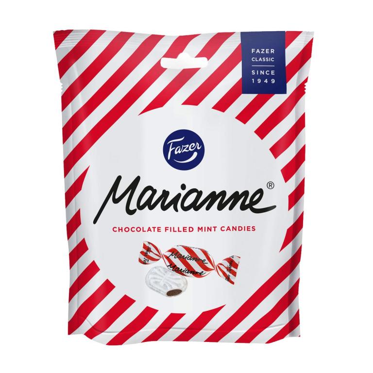 Fazer Marianne Pfefferminz Bonbons mit Schokolade gefüllt