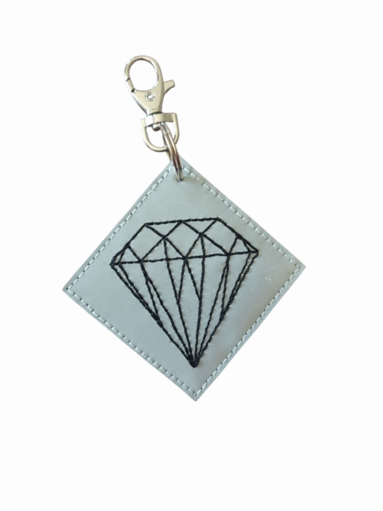 Kirjosilta-Reflektor-Anhänger-Timantti