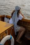 LapuanKankurit-LEMPI-schal-melange-blau-und-MERIHAKA-shorts-2