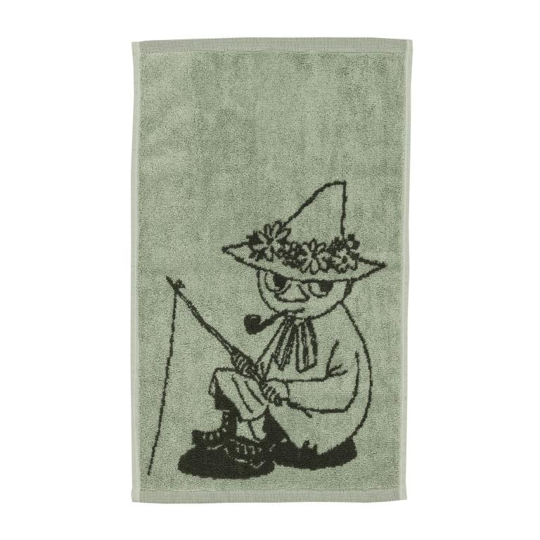 1082561_Moomin_handtuch_30x50_Snufkin_grün_GOTS
