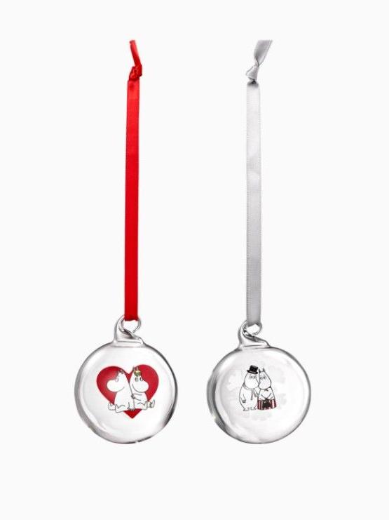 Muurla_Moomin_Weihnachtskugeln_2er-Set_Tannenbaum_& Schneeflocken_1