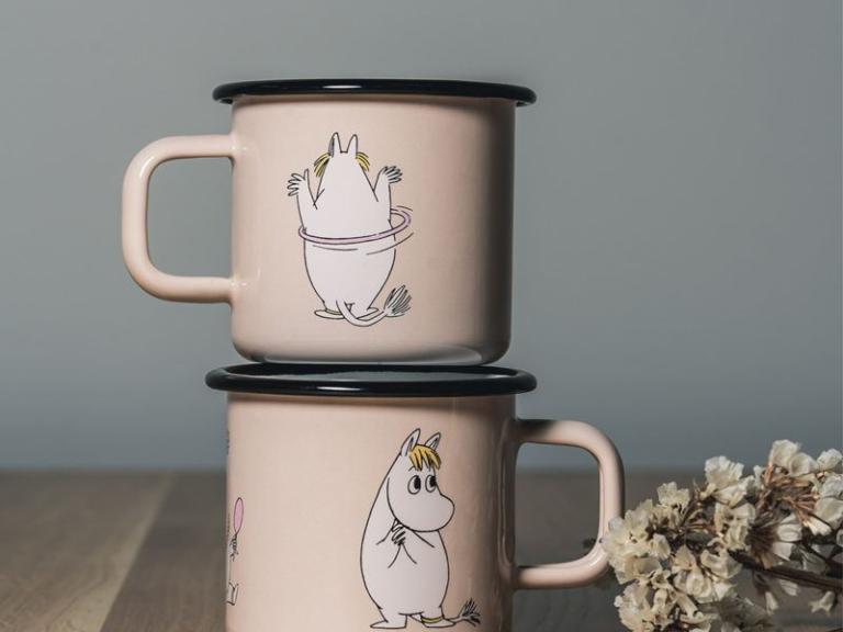 Muurla Mumins Emaillebecher Snorkfräulein Retro, 3.7dl