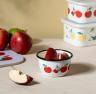 Muurla_Moomin_Emailleschüssel_fröhliche-apfeln_3dl_0