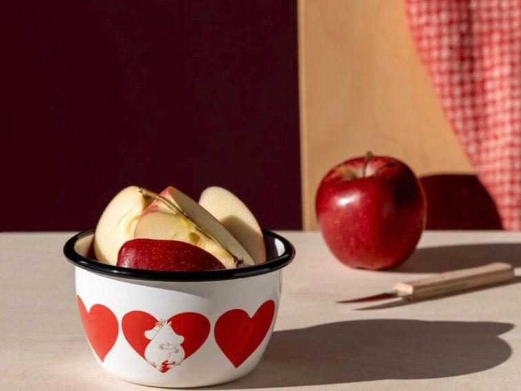 Muurla_Moomin_Emailleschüssel_Herz_0