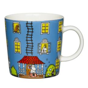 Mumin-Keramik-Tasse-Muminhaus-0,3dl-blau
