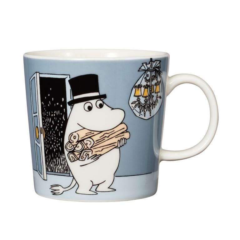 Mumin-Keramik-Tasse-Muminpappa-0,3dl-grau 