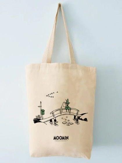 Putinki_Mumin_Baumwolltasche_Brücke