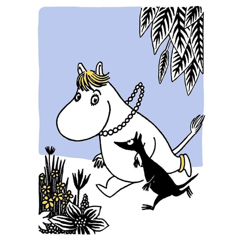 Mumin_Postkarte_Snorfräulein_&_Schatten