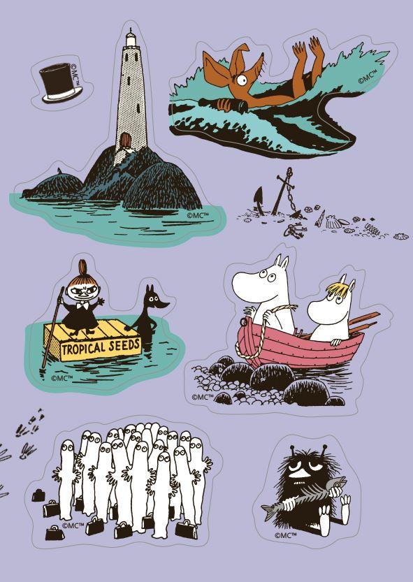 Mumin_Sticker_Postkarte_Abendteuer_Meer