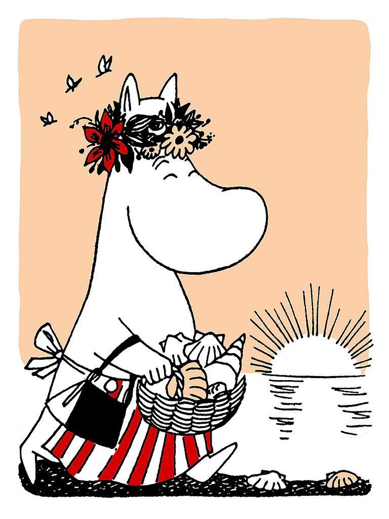 Putinki_Mumin_Doppelkarte_Muminmama_und_Muscheln
