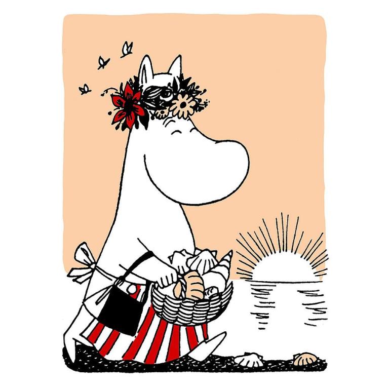 Putinki_Mumin_Doppelkarte_Muminmama_und_Muscheln