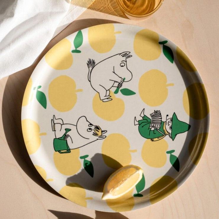 Muurla_Moomin_Serviertablett_fröhliche-äpfeln_rund_35cm_1