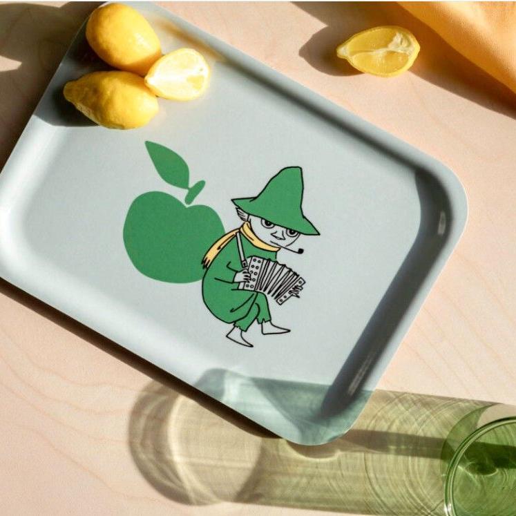 Muurla_Moomin_Serviertablett_fröhliche_äpfeln_grün