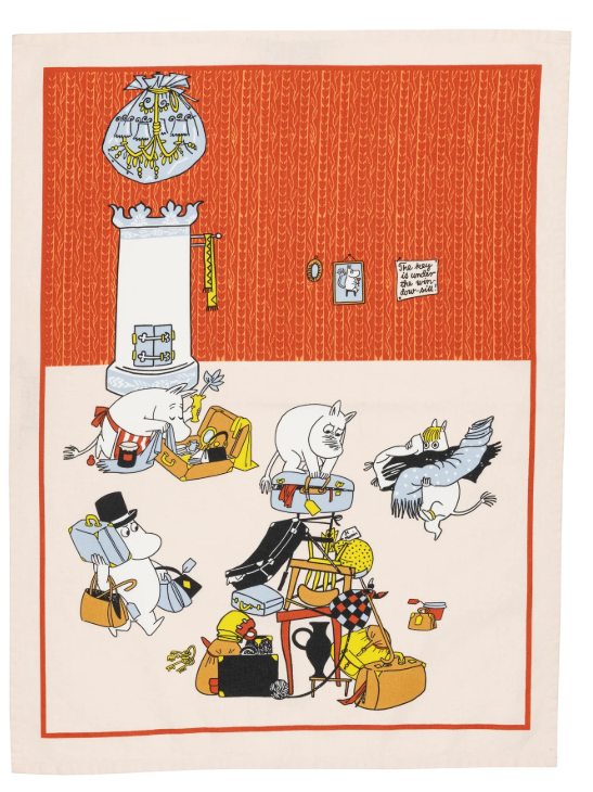 Arabia-Moomin-Küchentuch-Ferienfieber