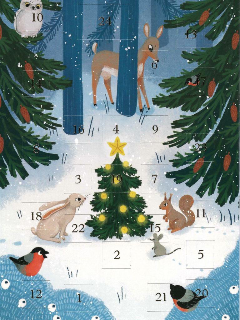 Putinki_Adventskalender-Karte_Tiere-im-Wald_Kaisu_Sandberg