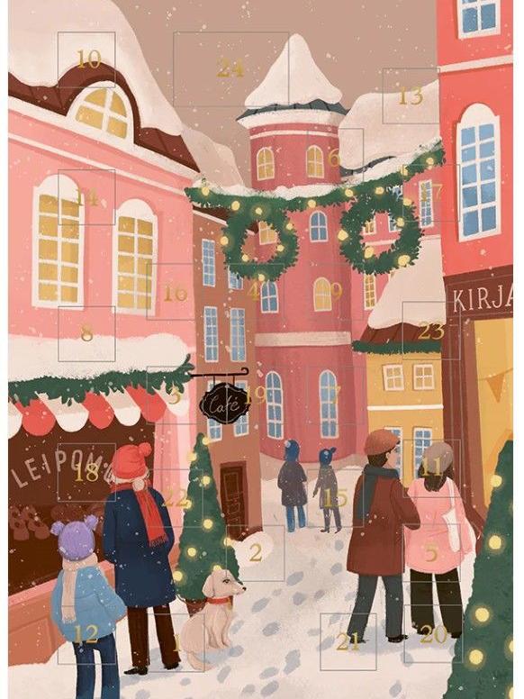 Putinki_Adventskalender-Karte_Weihnachtsstrasse_Kaisu_Sandberg