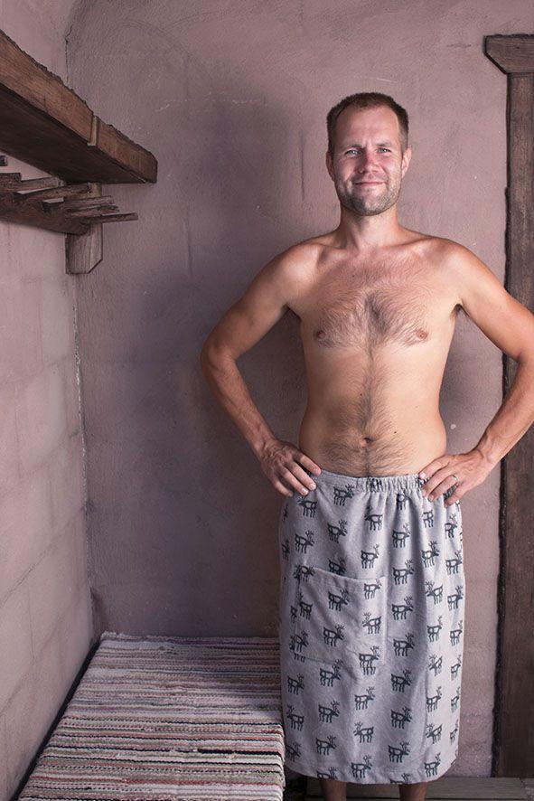 Pikkupuoti-raittinen_Saunakilt_porot_hellgrau-schwarz_1