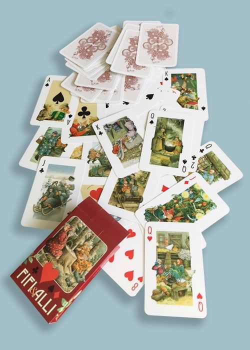 finnart - Inge Löök Französische Spielkarten rot